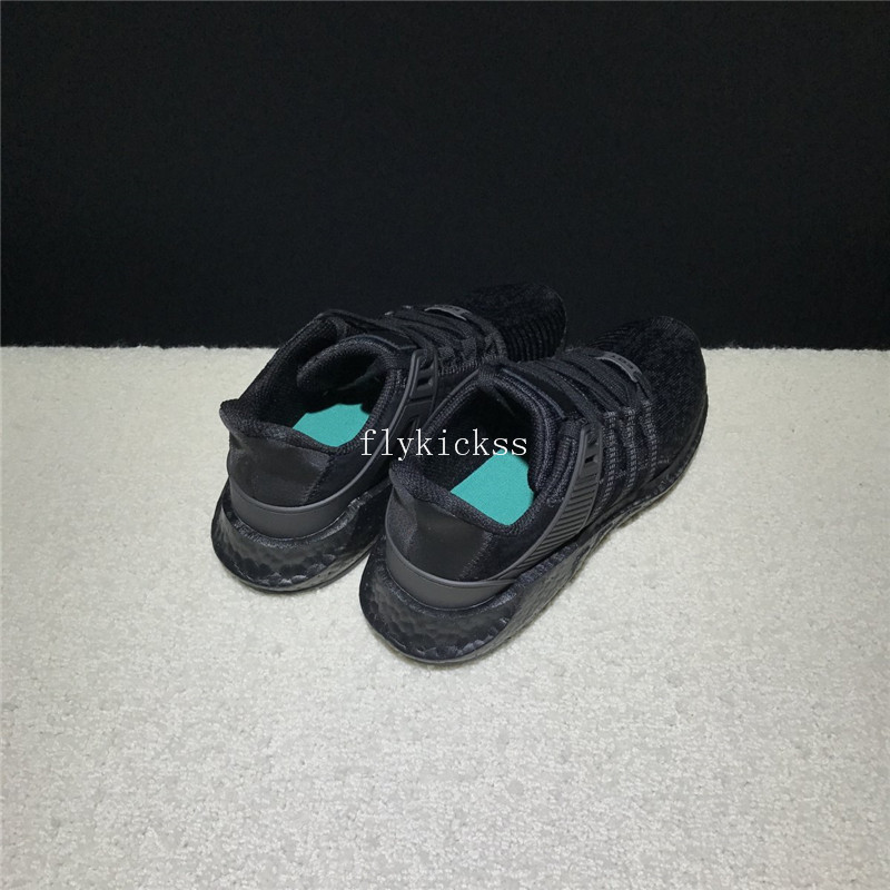 Real Boost Adidas EQT Support Pure Black